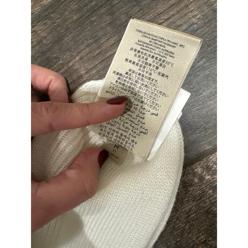 GUCCI CLASSIC SOCKS IVORY AND BLUE SIZE M Retail $270 - Picture 3 of 5